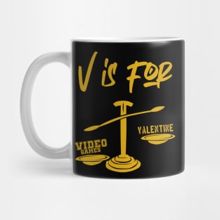 V is for Valentin, Video Games Mug